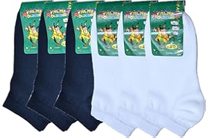 Fontana Calze, 6 paia di Fantasmino bimbo in cotone Filo di Scozia elasticizzato modello pariscarpa