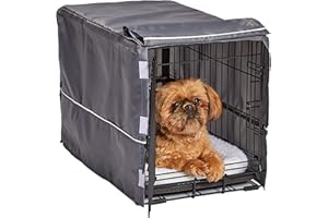 New World Copertura per gabbia per cani XS, in poliestere, adatta alla maggior parte delle gabbie da 59 cm, lavabile in lavatrice, riduce l'abbaiare e la masticazione