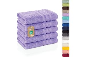 Lavea® 5-pack gästhanddukar 30x50 cm 100% bomull – Mjuka och absorberande – För hem, hotell, spa och gäster – Perfekta som ha