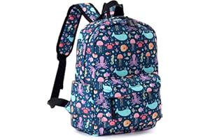 Zicac Mochila infantil, Mochila Preescolar Para Niños Niña, Mochila Escolar Infantil Unisex para Niños de 3-6 Años, Bonita y Práctica, 25x13x30cm, 12L