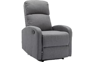 Astan Hogar Sillón Relax con Reclinación Manual, Tapizado en Tela, Modelo Premium Plus AH-AR30610GR
