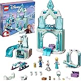 LEGO Disney Princess Il paese delle Meraviglie Ghiacciato di Anna ed Elsa, Castello di Frozen con 6 Mini Bamboline 43194