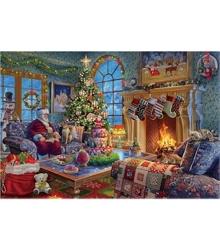 Lavievert Adventskalender Puzzle 2024 - 1008 Teile Weihnachtspuzzle, Aufgeteilt In 24 Tages-Päckchen, Countdown Bis Heiligabend