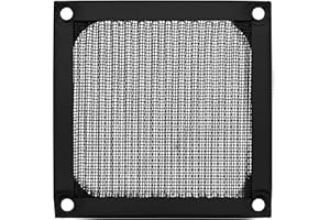 InLine 21563 kratka do wentylatora z filtrem aluminiowym, 80 x 80 mm, Czarny