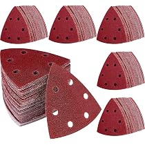 ProductionShop Premium Schleifpapier-Pads 220er Körnung, Dreieckig, 45 Stück – Für Multifunktionswerkzeuge