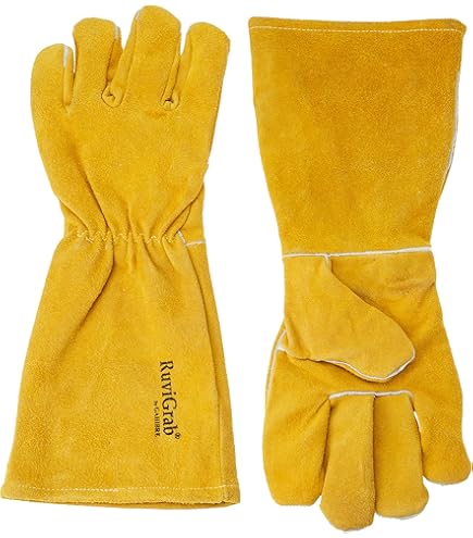 Guantes De Soldador De Cuero De 932 U00b0F, Guantes De Soldadura