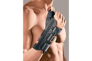 Ro+ten-Orthoservice MP1117R Polsiera apribile con presa pollice destro, Nero