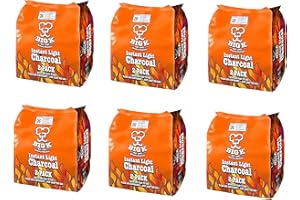 BIG K Instant Light Charcoal 12kg (12 x 1kg bags) Instant Lighting Charcoal Char coal BBQ Barbecues