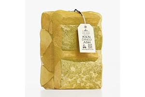 LOG-DELIVERY Log Barn Kiln-Dried Ash Hardwood Logs, Approx. 9.6kg (1 x 30L Net). Kiln Dried Logs for Wood Burner, Grate, Fire Pit. Dry Fire Wood For Log Burners, Pizza Oven Wood - Genuine Log Barn Firewood Logs