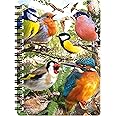 3D LiveLife Jotter - Nature's Home from Deluxebase. Lenticular 3D Bird A6 Spiral Notebook with Plain Recycled Paper Pages. Artwork Licensed from Renowned Artist David Penfound