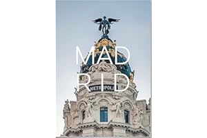 Panorama Lienzo Ciudad de Madrid 35 x 50 cm - Bastidor Incluido - Cuadros Decorativos para Salón - Decoración Moderna