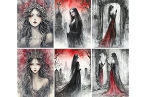 Halloween Witches Rice Paper, 20 x 26,6cm (6pc) - 6 Designs for Scrapbooking Cards Crafts, Decoupage by CRAFT KREATIVELY