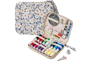 BOBODE 87 Pcs Sewing Kit Case Emergency Portable Sewing Supplies Home Beginners Sewing Kit Set, Contains Thread, Scissors, Needles, Measure