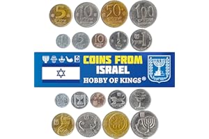 HOBBY OF KINGS Conjunto de 9 Monedas de Israel. 1, 5, 10 Nuevo Agorot, ½, 1, 5, 10, 50, 100 Sheqalim. 1980-1985