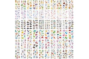 ECHOCUBE Tatouage Temporaire Enfant,60 Feuilles Style Mixte Imperméable Faux Tatouage Autocollants Ensemble avec Dinosaure Animal Espace Licorne Sirène Voiture Thème,Fête Sac Fillers Garçons Filles