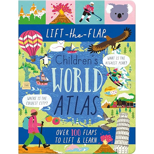 Usborne Lift-the-flap Picture Atlas イギリス Usborne Lift the Flap Picture Atlas | book flip through