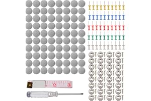 KAHOUI 80 Pièces Kit Ciel de Toit Voiture, Colle pour Ciel de Toit, Fixe Colle Ciel de Toit Voiture, avec Épingles Tournevis Mètre Ruban Tissu Ciel de Toit Voiture pour Toutes Voitures