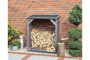 Promadino Kaminholzregal Speyer, grau