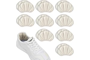 BRELET 9 Paia Proteggi Tallone,Protezioni per Talloni Scarpe. Salva Tallone per Scarpe.Talloni Autoadesive per Sneaker Troppo Grandi Schiena.Sollievo Dolore,Donne Uomini Cura dei Piedi (Beige)