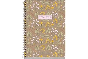 Miquelrius - Agenda Escolar 2024-2025, Septiembre 2024 a Junio 2025, Tamaño 117 x 174 mm, Semana Vista, Cubierta Reciclada, Español e Inglés, Agenda de Papel Reciclado, Diseño Eco Hojas