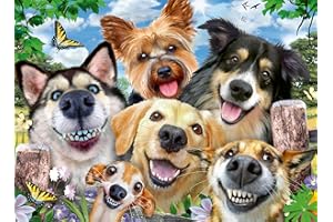 Ravensburger Selfies Dogs' Delight 500 Pieces Jigsaw Puzzle for Adults and Kids Age 10 Years Up