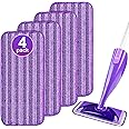 GFRED 4 Pcs Replacement Mop Pad Reusable Compatible With Swiffer WetJet Wet and Dry Microfibre Mop Pad Cationic Material Suitable For a Wide Range of Floors