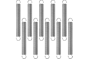 GUNGY Zugfedern mit Haken Edelstahl Zugfeder Spannfeder 35mm Außendurchmesser 4mm Drahtdurchmesser 0,4 mm Maximale Zugkraft 0,33kg 0,4x4x35mm 10 Stück