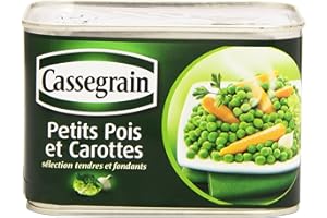 Cassegrain Petits Pois Carottes la boîte de 706 g