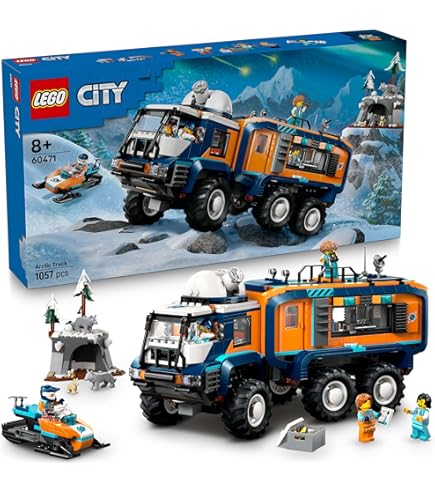 LEGO City Łódź badacza Arktyki, zabawka pływająca dla
