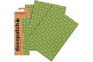 DÉCOPATCH Decopatch Paper Pack Tropical Green Circles, Set of 3, Green