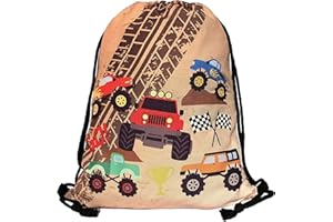 HECKBO Dziecięca torba na siłownię ze sznurkiem odzież sportowa butelka do picia - przedszkole, szkoła, materiałowa torba przedszkolna - plecak, torba, plecak sportowy, torba sportowa chłopiec