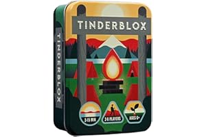 Alley Cat Games Tinderblox - A Dexterity Stacking Game - Excellent Travel Game. Perfect for families and children. Pocket Sized Tin. Ages 6+
