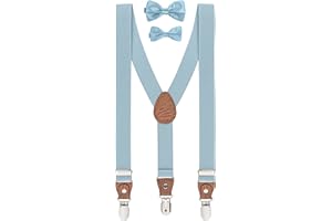 BomGuard bambino bretelle papillon Set 8-17 anni, altezza 135 cm - 175 cm