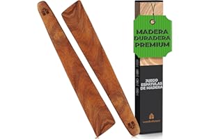 WOODENHOUSE LIFELONG QUALITY Set de 2 Espátulas de Cocina de 30 cm - Palas de Cocina 100% Madera de Teca - No Rayan - Ideales para Sartenes Antiadherentes. Paletas de cocina - Utensilios de Madera