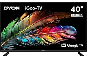 DYON iGoo-TV 40F – 40 Zoll (100 cm) Full HD Smart LED Fernseher mit Google TV, HD Triple Tuner, Sprachsteuerung, Netflix, Prime Video, YouTube, DAZN, Disney+