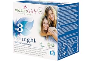 Masmi - Masmi Girls Servilletas Sanitaria Noche - 10 Piezas