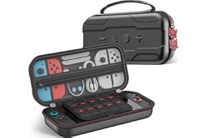 HELLCOOL Tasche für Nintendo Switch 2 Konsole, Ultra Schutz Switch 2 Tasche mit Viel Platz für Switch 2 Konsole/10 Spielen/Anderes Zubehör, Switch 2 Tragetasche Hülle Case für Nintendo Switch 2