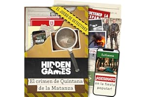 Hidden Games - Escena del Crimen - El Crimen de Quintana de la Matanza, Juego de Misterio, Juego de Crimen, crímenes imperfectos, Juegos Ocultos, Detective Game, Juego Scape Room