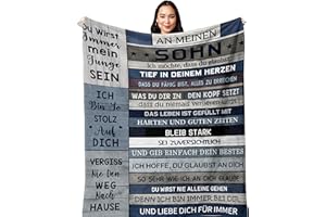 Yesbird Sohn Geschenk von Mama, 18. Geburtstag Junge, Azubi Geschenk, Mutter Sohn Geschenk, Geburtstag, abschluss Geschenk Decke 150x130CM