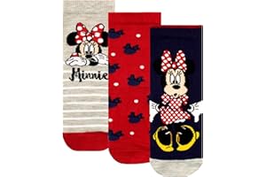 Disney Filles Chaussettes Pack de 3 Minnie Mouse