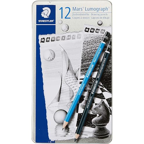 Staedtler Mars Lumograph Artist Pencil Set - Pack Of 12...