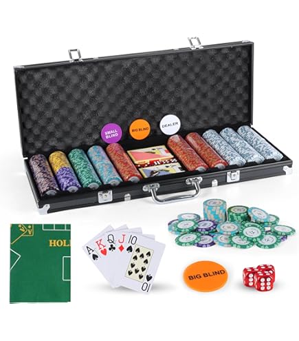 FAKE ACES - Premium 500 Poker Chip Set - Casino-Grade 14g Clay