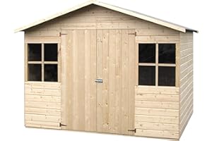 Decor et jardin- Riparo da giardino Lopun, in legno, 12 mm, 4,96 m²