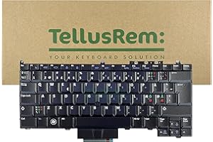 TELLUSREM Teclado de respuesto Escandinavo - nórdico sin retroiluminación para DELL Latitude E4300, Latitude E4310, Latitude E4200