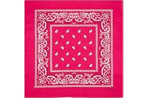 Colours & Beauty Fascia Capelli Donna Disegno Paisley colori assortiti | Bandana Donna Cotone | Bandane Colorate | Scaldacollo Moto | Fazzoletti 55 x 55 cm | Foulard Donna | Fascia per Capelli Donna