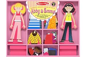 Melissa & Doug - Magnetische Anziehpuppen aus Holz - mit mehr als 60 Teilen für kreativen Ankleidespaß, Fördert Fantasie und Motorik, Für Kinder ab 3 Jahren