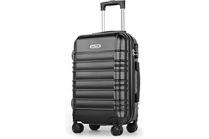 MoFut Large Suitcase, Travel Suitcase, Hard-Shell Suitcase, Trolley Suitcase with Wheels, with Password Lock, Suitcase with Telescopic Handle, black