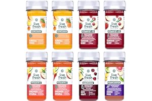 LiveFresh Ingwer Shots Probierpaket (16x60 ml) | 5 Geschmackssorten | Schonend Kaltgepresst | Frische Superfruits wie Ingwer, Kurkuma oder Guarana | Ohne Zucker & Zusätze