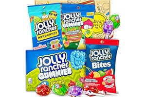 American Jolly Ranchers Candy Gift Box Selection - USA Jolly Rancher Candy & Chewy Candy - Gift Hamper for Birthday, Valentines for Him Her - Heavenly Sweets