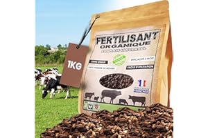 Milytec Engrais Plantes Vertes Naturel Bio, NPK, Fertilisant Universel 1000g, Fabrication Française.100% Organique Et Naturel. Utilisation en Intérieur Et Au Potager. Idéal Toutes Plantes.
